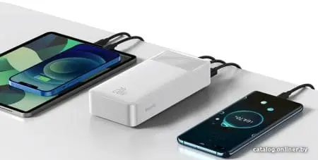Внешний аккумулятор Baseus Bipow Digital Display PPDML-N02 30000mAh (белый)
