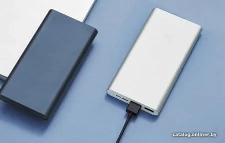 Внешний аккумулятор Xiaomi Mi Power Bank 3 PLM13ZM 10000mAh (серебристый)