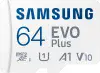 Карта памяти Samsung EVO Plus microSDXC 64GB (с адаптером)