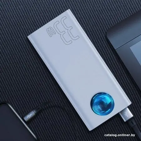 Внешний аккумулятор Baseus Amblight PPLG-02 30000mAh (белый)