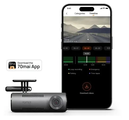 Видеорегистратор 70mai Dash Cam M310 Plus 3K
