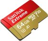 Карта памяти SanDisk Extreme microSDXC 64GB (с адаптером)