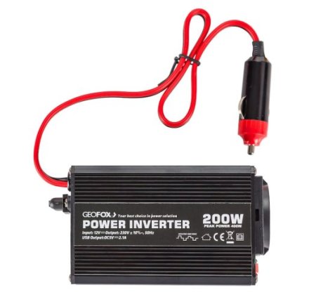 Автомобильный инвертор Geofox M 200W/12v