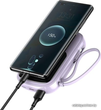 Внешний аккумулятор Baseus Qpow Digital Display PPQD-I05 20000mAh (фиолетовый)