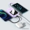 Внешний аккумулятор Baseus Qpow Digital Display PPQD-I05 20000mAh (фиолетовый)