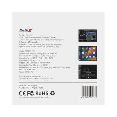 Carlinkit T2C - Беспроводной Carplay адаптер для Tesla Carlinkit T2C - Беспроводной Carplay адаптер для Tesla