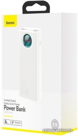 Внешний аккумулятор Baseus Amblight PPLG-A02 30000mAh (белый)